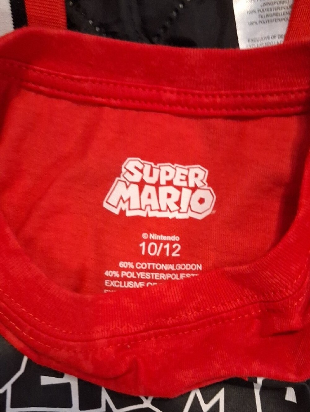 Kids Super Mario Colorblock Bomber Jacket & Tee Shirt Size 10-12 - Picture 6 of 6